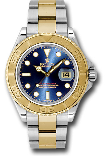 Rolex Steel and Yellow Gold Yacht-Master 40 Watch - Blue Dial