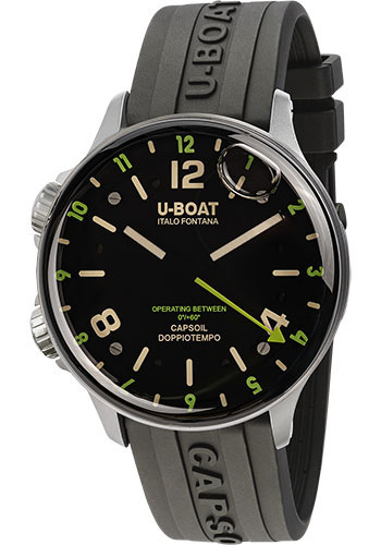 U-Boat Capsoil Doppiotempo SS Green Rehaut Watch
