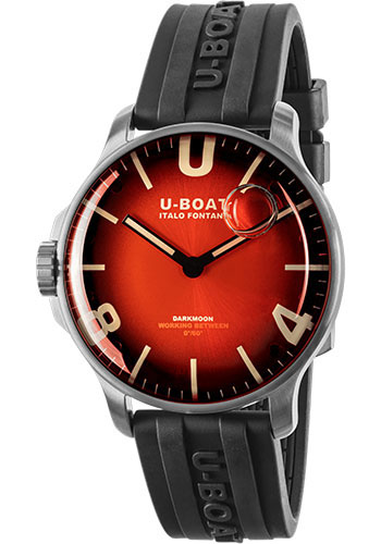 U-Boat Darkmoon 44mm Red SS Soleil Watch