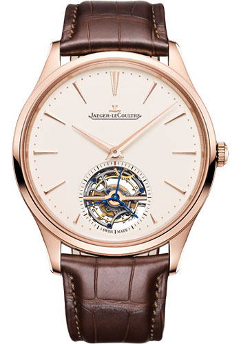 Jaeger-LeCoultre Master Ultra Thin Tourbillon - Pink Gold Case - Eggshell Beige Dial