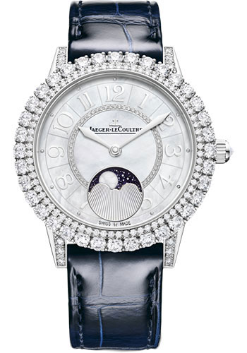 Jaeger-LeCoultre Dazzling Rendez-Vous Moon - White Gold Case - Diamond Bezel - White Dial