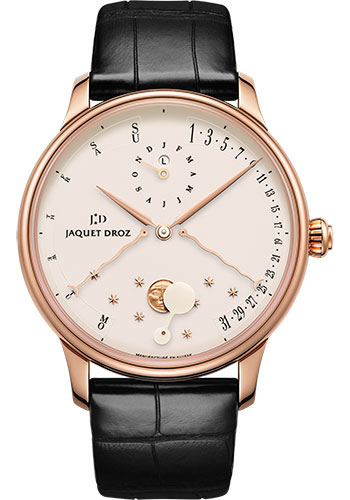 Jaquet Droz Quantieme Perpetuel Eclipse Ivory Enamel Watch