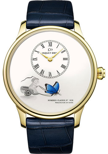 Jaquet Droz Les Ateliers D'Art Petite Heure Minute Enamel Painting 43mm Limited Edition of 28 Watch