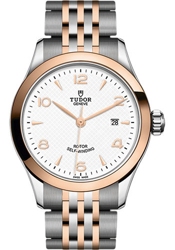 Tudor 1926 Watch - 28mm Steel and Gold Case - White Dial - Bracelet