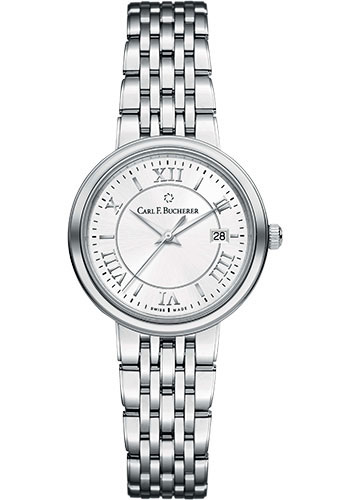 Carl F. Bucherer Adamavi Watch - 28 mm Steel Case - Silver Dial