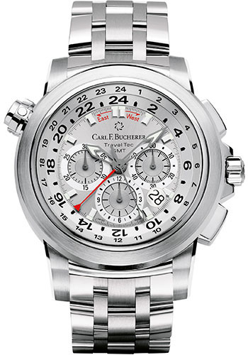Carl F. Bucherer Patravi TravelTec Watch - Steel Case - Silver Dial