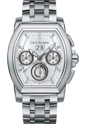 Carl F. Bucherer Patravi T-Graph Watch - Steel Case - Silver Dial