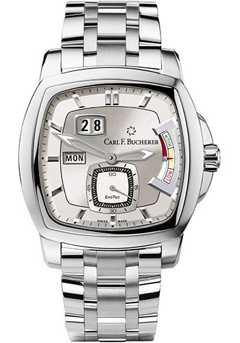 Carl F. Bucherer Patravi EvoTec PowerReserve Watch - Steel Case - Rhodium Dial