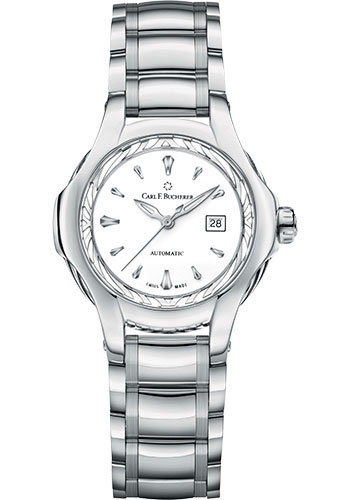 Carl F. Bucherer Pathos Diva Watch - Steel Case - White Dial