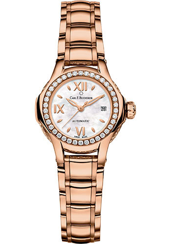 Carl F. Bucherer Pathos Queen Watch - Rose Gold Diamond Case - Mother-Of-Pearl Dia