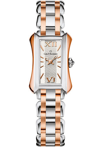 Carl F. Bucherer Alacria Mini Watch - Steel And Rose Gold Case - Silver Dial